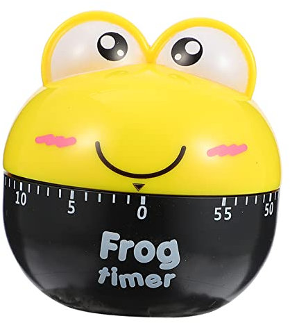 WATIIFUFU Mechanischer Küchentimer in Froschform Countdown Timer Rotierende Zeiterinnerung Sicher Und Praktisch Für Küche Für Backen Und Kochen
