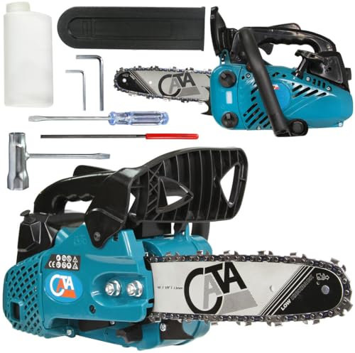 Motosega CATA a Scoppio Benzina | 900 W | 25,4 cc | Taglio Utile 20 cm | Catena 3/8 Lubrificazione Automatica | Leggera 3,6 Kg | Sistema Anti-Vibrazione