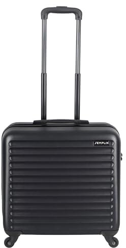 SEMPLIX Nähmaschinentrolley für alle gängigen Haushaltsnähmaschinen, Hartschalenkoffer mit hoher Mobilität und 360°Wendigkeit durch 4 leichtgängige Rollen (schwarz, 44 x 24 x 40 cm)