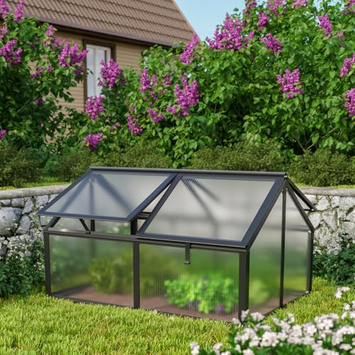 Vitavia Hochbeet Gamma, schwarz, 124 x 89 x 71 cm (ohne Unterbau), 4 mm HKP | Wetterfest aus Zincalume® | Ergonomisch & Rückenschonend | Schutz vor Schnecken & Unkraut | Perfekt für Gemüse & Blumen