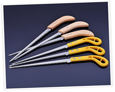 Gogogmee Scie à Main Jardin Ergonomique Bois Poignée Coupe Élagage Branches Arbustes Arbres Résistant Usage Extérieur Bois Travail Jardinage