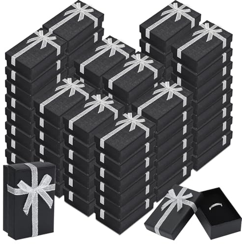 72 Stück Klein Karton Schmuckschachtel mit Deckel, Schmuck Verpackung Boxen