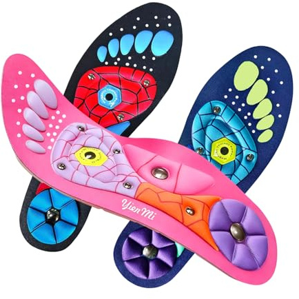 Magnetische Einlegesohlen, Damen Herren Fußgewölbestütze,Original Massage Einlagen Plattfuß und Verteilt Fußdruck,Reflexologie Akupressur Schuheinlagen für Arbeitsschuhe, Blau (36-41.5)