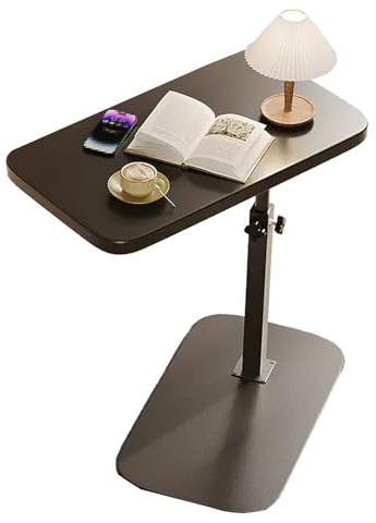 Plateau de lit – Table de chevet rotative à 360° avec dessus en panneau artificiel épais pour chambre à coucher et hôpital
