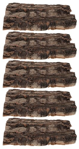 HIAKDOFT 5 Stück Dekorative Holzrinde Für Reptilien Terrarien Schlangen Habitat Dekoration Terrarium Hintergrund Rinden Hintergrund Reptilien Schlangen Habitat Rinde Für