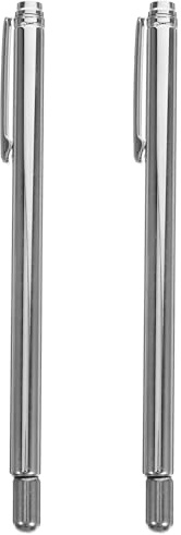 Operitacx Kit de Radiesthésie Baguettes de Sourcier en Acier Inoxydable 1 Paire Rétractable L, Outil Feng Shui pour Détection D'eau et Trésors, Détecteur Extérieur Portable pour Exploration