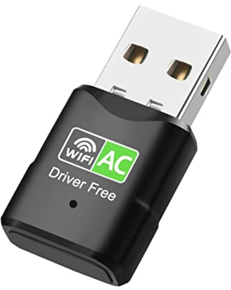 Xnuiasqe Tarjeta de Red InaláMbrica de 600Mbps 5Ghz 24 GHz Adaptador USB WiFi Dongle Adaptador USB de Doble Banda RTL8811 LAN para/PC