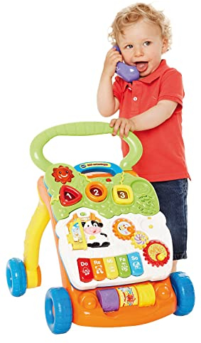 Vtech Baby 80-077064 - Spiel und Laufwagen, Normalverpackung, Bunt-Grün/Orange