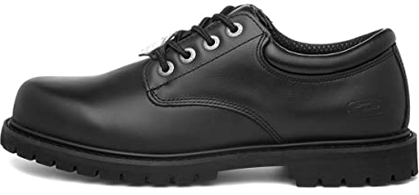 Skechers Herren Cottonwood Elks Oxfords, Black Leather, 44 EU