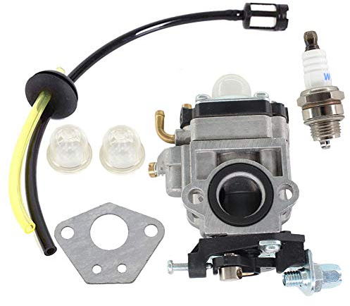 AISEN Vergaser mit Dichtung Benzinfilter Benzinschluach Zündkerze für ATIKA ELB 52 Erdlochbohrer Bohrer
