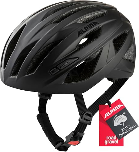 ALPINA Unisex - Vuxna, PATH Cykelhjälm, black matt, 51-56 cm