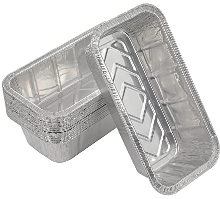 Waytiffer Loaf Pans [25 Pack] 2Lb Heavy Duty Disposable Aluminum Foil Premium Bread Tins Standard Size - 8.5 X 4.5 X 2.5 Perfect for Homemade Cakes & Breads