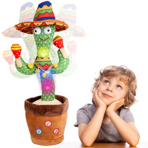 Giocattoli Bambino Cactus Ballerino Ripete Balla Parlante Danzante Funny Talking Che Ripete Quello Che Dici Peluche Cactus Parlante Interattivo Bambina Ragazzo Natalizi Per Bambini Con 120 Canzoni