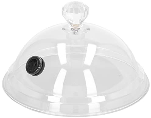 Aramox Tapa de Cúpula para Fumar, Cubierta de Cúpula para Fumar en el Hogar, Cocina, Humo, Campana Acrílica, Infusor de Humo, Tapa para Ahumador, Rociador, Platos, Cuencos,