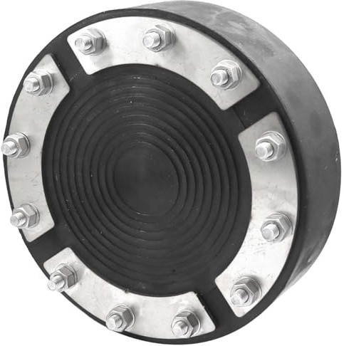 WITTKOWARE Mauerdurchführung 200 mm | Ringraumdichtung für 1 Kabel oder Rohr 45-120mm | Druckdicht bis 1,5 bar & wassersicher | EPDM Gummidichtung mit Edelstahl-Druckplatten