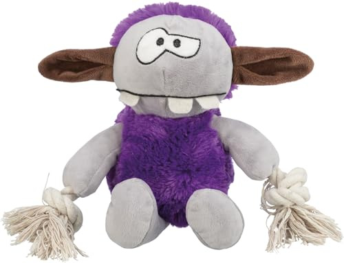 Trixie Hundespielzeug Monster, zum gemeinsamen Spielen, mit Sound – 32 cm | Kuscheliger Spielgefährte aus weichem Plüsch – zum Schmusen, Tragen und Spielen für Welpen und erwachsene Hunde