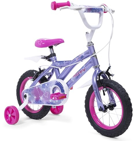 Huffy So Sweet 12 tum lila flickcykel – åldrarna 3–5 eller 98–112 cm + stabilisatorer