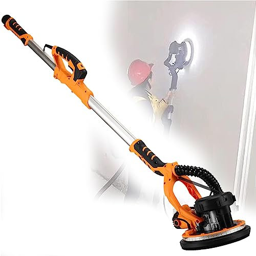 KUMIAO Ultimate 1390w Electric Drywall Sander - Extendable Hose - Tilt up to 90° - Effortless Grinding - Ideal for Drywall, Ceiling, Wall, Floor - Outstanding Performance