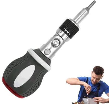 Tournevis - Ensemble d'outils de clé Torx réglable - Kit de clés Torx professionnelles - Kit de tournevis Torx 8 en 1 - Kit de tournevis Torx à 180 degrés - Outil de réparation pour ordinateurs,
