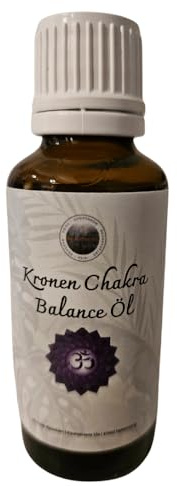 Das Kraftzentrum Chakra Balance Öl (Kronen Chakra • Sahasrara) | Handgemachtes Aromapflege- & Massageöl auf Mandelölbasis | Klarheit, Weite & spirituelle Ausrichtung