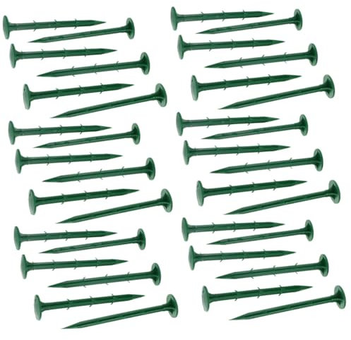 CIYODO Piquets de Jardin en Plastique Vert pour Bâche de Sol 16 Cm, 150 Pièces – Ancrages Solides pour Jardinage, Paillage et Serrage Extérieure, Résistants et Réutilisables