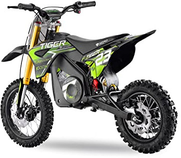 Nitro Motors 1000W Tiger Lead Acid 12/10 Dirtbike, Farbe:Grün