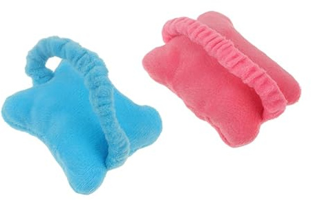 DIYEAH 2 Piezas Almohadilla Reposamuñecas Para Ratón Con Tejido De Lana Y Algodón Pp Diseño En Lazo Multiusos Como Banda Para Cabello Ideal Para Oficina Y Uso En Casa
