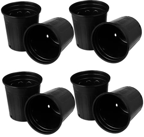 CAXUSD Wurzelkontrolle Aus Kunststoff – 10er-Pack Blumentöpfe Mit Drainage Für Garten Balkon Und Innendekoration