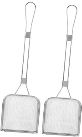 Cabilock Cucchiaio Schiumarola Con Colino in Acciaio Inossidabile A Maglie Fini Per Filtro Dellolio Da Cucina Per Pollo E Patatine Fritte Gadget Da Cucina