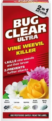 BugClear Ultra Vine Weevil Control 480ml – Treatment for Vine Weevil Larvae – Protects Flowers, Roses & Ornamental Plants – Suitable for Pots & Baskets – Helps Prevent Root Damage
