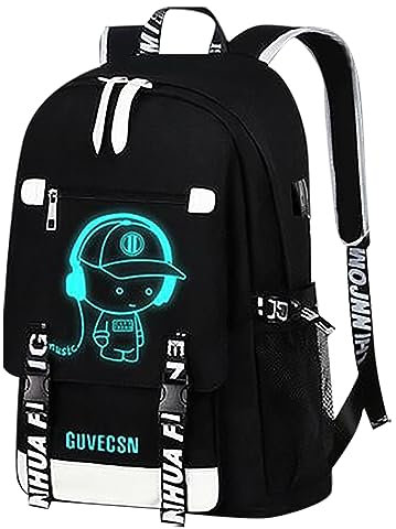 High School Students' Rucksäcke High School Studenten Rucksäcke Jungen und Kinder Leichte Rucksäcke Rucksack Einsatz Organizer, Schwarz , A