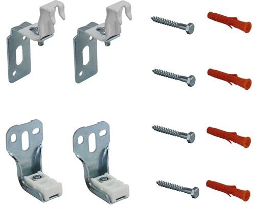 Jabema 2x Heizkörperbefestigung ohne Halterung, Wandkonsole Heizkörperkonsole, Heizkörper Halterung Befestigung Aufhängung Konsole