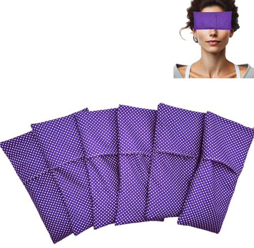 savasanas Augenkissen Yoga Pack 6 Lila (6 Füllung, 6 waschbare Bezüge) | Lavendel Samen und Reis | Yoga, Meditation, Entspannung, für Ihre Augen ..