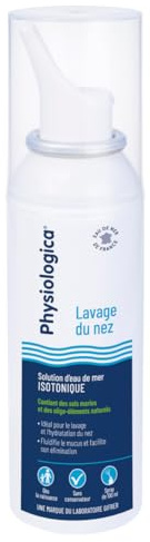 Gifrer | Physiologica Eau De Mer Spray Isotonique 150ml | Lavage Nasal Adulte Enfant Bébé | Hygiène Nez Quotidienne | Fluidifie le mucus et facilite son élimination | Dispositif Médical CE