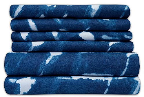 Sweet Home Collection Queen 6-Piece 1500 Supreme Collection Fine Brushed Microfiber Deep Pocket Sheet Set Bedding - 2 Extra Pillow Cases, Monroe
