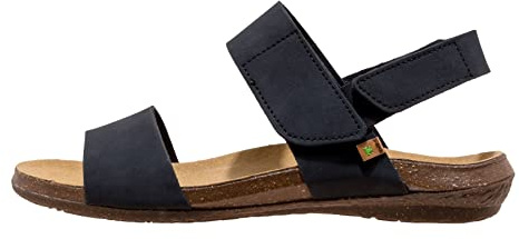 El Naturalista Damen Sandaletten Wakataua, Frauen Sandalen,Sommersandalen,bequem,flach,Sommerschuhe,Freizeitschuhe,Black,36 EU / 3.5 UK