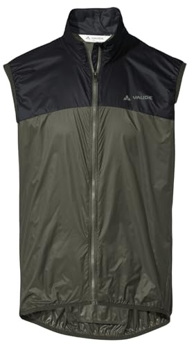 VAUDE Matera Air Vest Gilet de cyclisme ultra léger pour homme Imperméable Veste de course coupe-vent réfléchissant