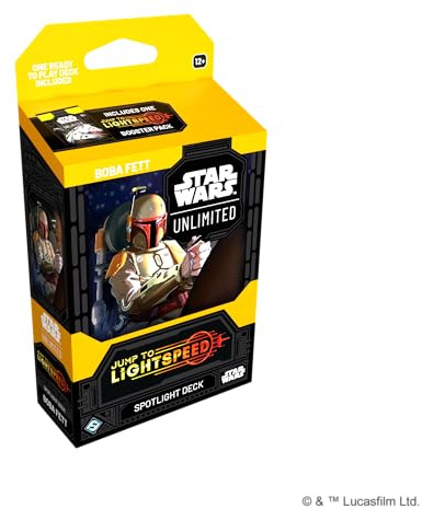 Fantasy Flight Games - Star Wars: Unlimited TCG Jump to Lightspeed Spotlight Deck Boba Fett - mazzo da 50 carte con carte esclusive Età 12+, 2+ giocatori, 20 minuti, inglese