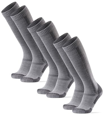 DANISH ENDURANCE Calcetines Lana Merino Rodilla, Antiampollas, 1 y 3 Pack