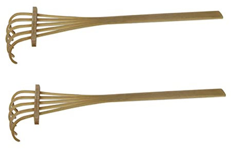 ibasenice 2pcs Mini Bamboo Rake Tools for Zen Garden DIY Decoration