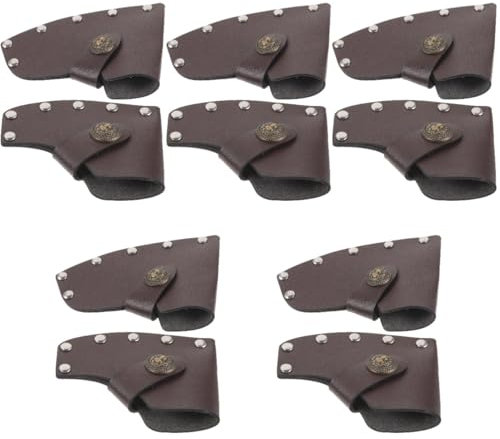 BESPORTBLE 5 Ensembles Jeu De Hacher Deux Marteau De Camping Équipement Gel D'abattage Faux Entretoise Montre De Poche Garde À Fendre Cuir 2 Pièces * 5