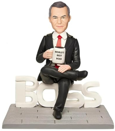 Novela Custom Bobbleheads Boss Man Figuren, Personalisierte, Handgefertigte, Individuelle Wackelkopf-Figur, männliche Supervisor-Statue, Puppenskulptur aus Bild, hohe Ähnlichkeit
