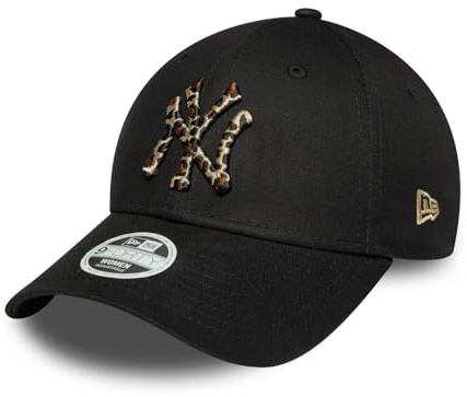 New Era 9Forty WMNS Yankees Leo Cap Basecap Baseballcap MLB Damencap NY York Damen/Strapback - Metallschnalle, mit Schirm Frühling-Sommer Herbst-Winter Frühjahr Sommer Herbst Winter - One Size