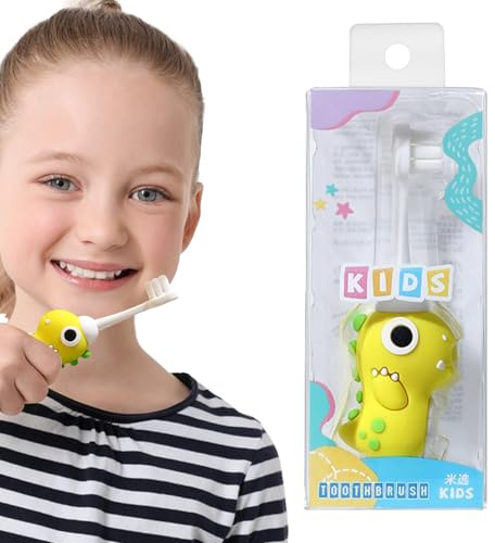 Spazzolino da denti setole per bambini - spazzola design dinosauri, divertente bagno igiene orale precoce | Strumento amichevole per bambini piccoli per 2-6 anni