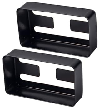 Humbucker Abdeckung Schwarz 2 Stück für Gitarre Selbstgemacht Zubehör | Feine Verarbeitung, Leicht und Tragbar, Elegante Optik, Passend für E-gitarre und Gitarrenzubehör