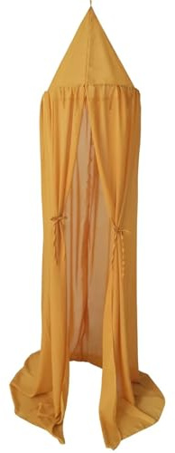 MWAHJU Mosquitera de Gasa 50x240cm for niños, Dosel for Cama Princesa, cubrecama, Cortina, Ropa, Tienda campaña con Techo Tipo cúpula para NiñOs & NiñAs(Yellow)