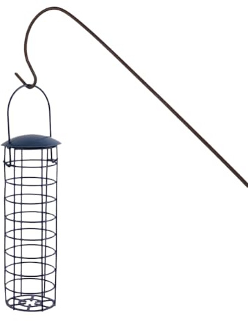 Wildvogel-Futterspender – Meisenknödel-Vogel, Knödelständer-Spender für | den Außenbereich, hängendes Eisen-PP-Design, Garten-Terrassen-Balkon, farbenfrohe Futterstation im Hof | Vögel im Freien einr