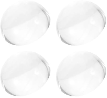 jojofuny Crystal Dome Magnifier Paperweights Heavy Glass Hemisphere Weights for Sewing and Cutting Fabric, Glass Dome with Magnified Lenses for Dressmaking Pattern Making, 40Mm