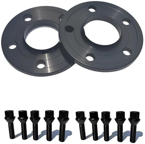 Spurverbreiterungsadapter Für G26 2023, Nabenzentriert, Geschmiedete Spurverbreiterungen, Lochkreis 5x112, Mittelbohrung 66,6 Mm Spurverbreiterung Für Autos(Schwarz 12MM)