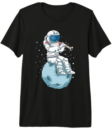 Astronauta Giocare Oboe Oboista Bambini Musica Oboe Maglietta Premium